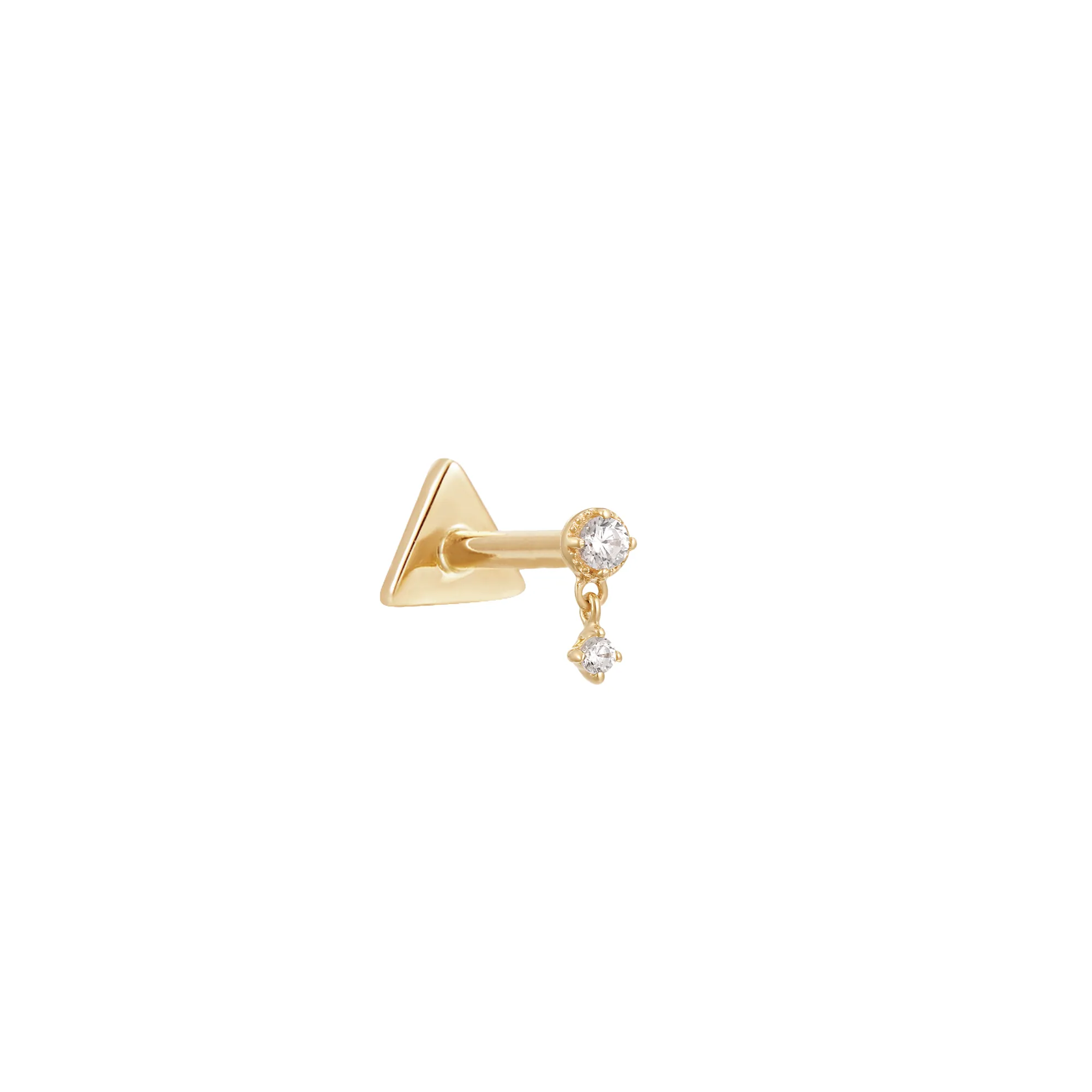 14k Dancing Queen Drop Stud