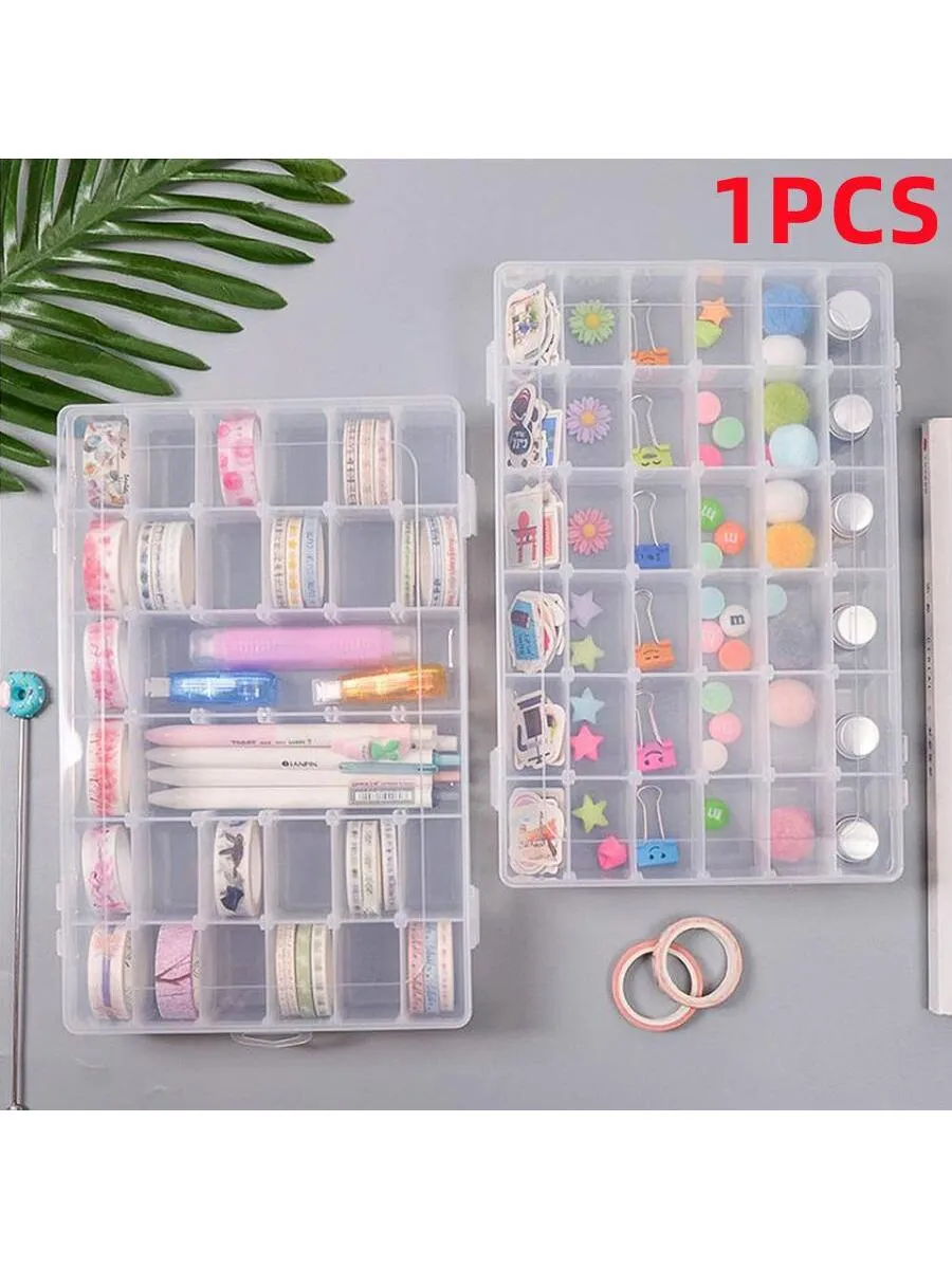 1pc Fashion Clear Jewelry Storage Box For Women For Jewelry Organizer