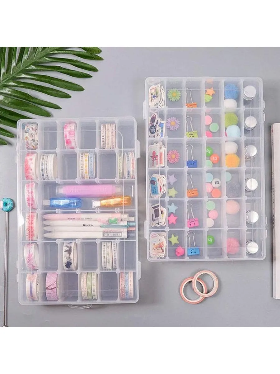 1pc Fashion Clear Jewelry Storage Box For Women For Jewelry Organizer