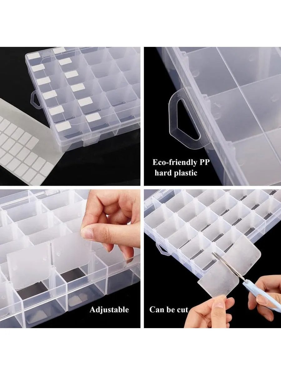 1pc Fashion Clear Jewelry Storage Box For Women For Jewelry Organizer