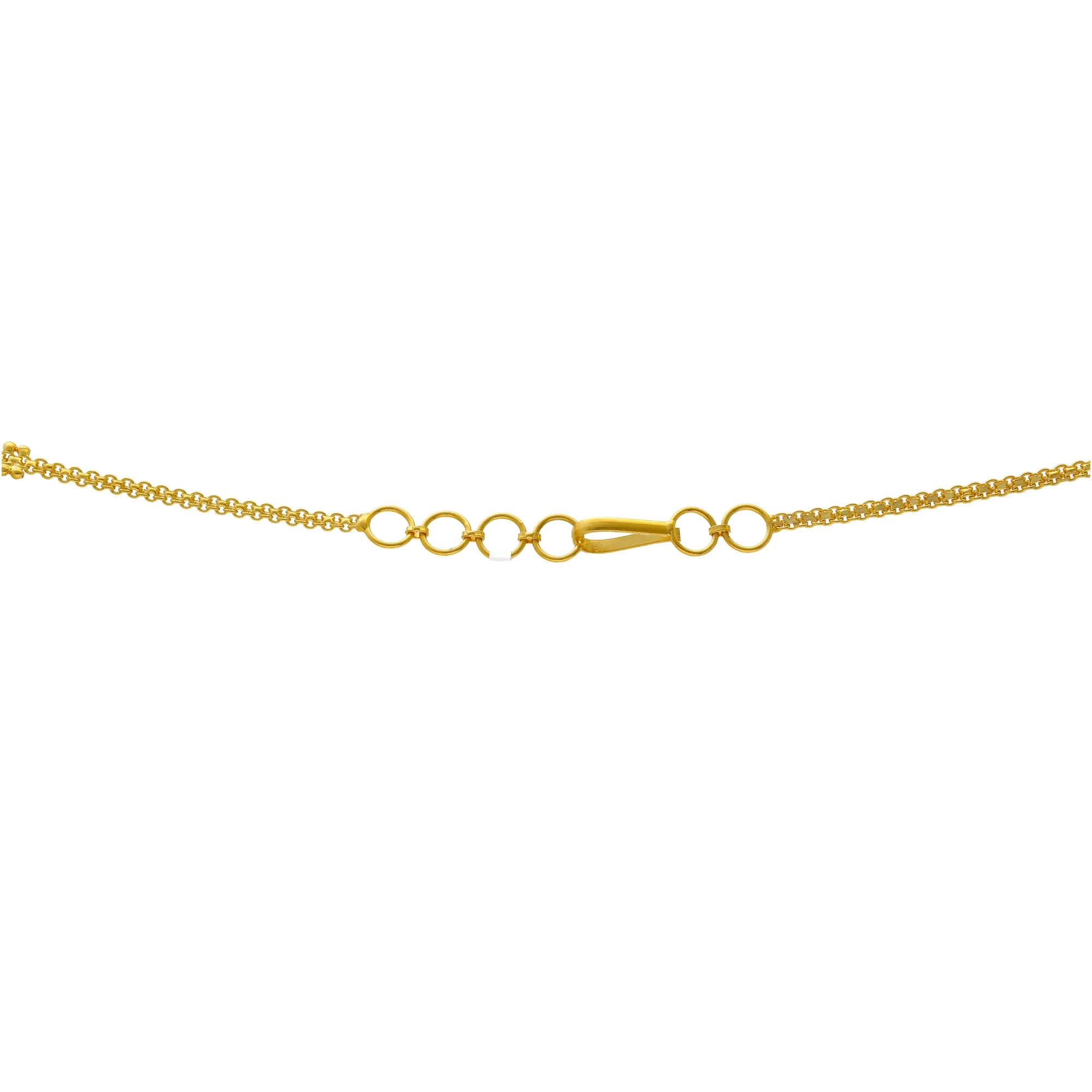 22K Yellow Gold Filigree Necklace Set (42.5gm)