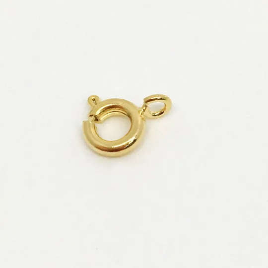 5gr bag 18k Gold Filled Spring Ring Clasp 6mm Size Component Parts Jewelry Making