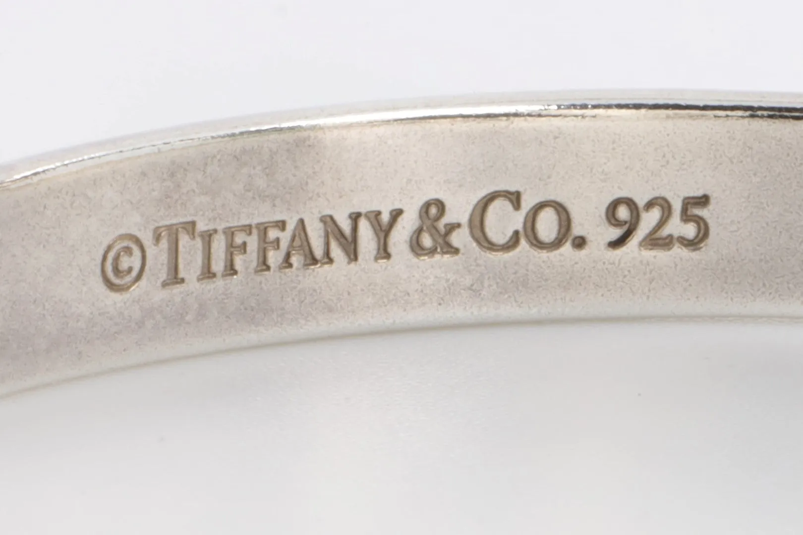 6'' Tiffany & Co. 925 Silver Heart Cuff Bracelet (66.00g.)