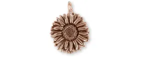 Aster Jewelry 14k Rose Gold Handmade Aster Flower Charm  AST1-CRG