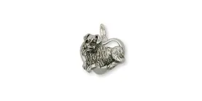 Australian Shepherd Charm Jewelry Sterling Silver Handmade Dog Charm AU11-C