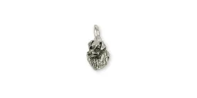 Australian Shepherd Charm Jewelry Sterling Silver Handmade Dog Charm AU12-C