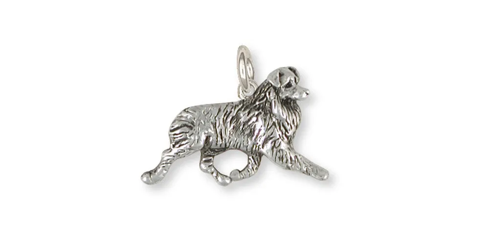 Australian Shepherd Charm Jewelry Sterling Silver Handmade Dog Charm AU16-C