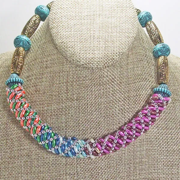 Baldomera Bead Crochet Necklace