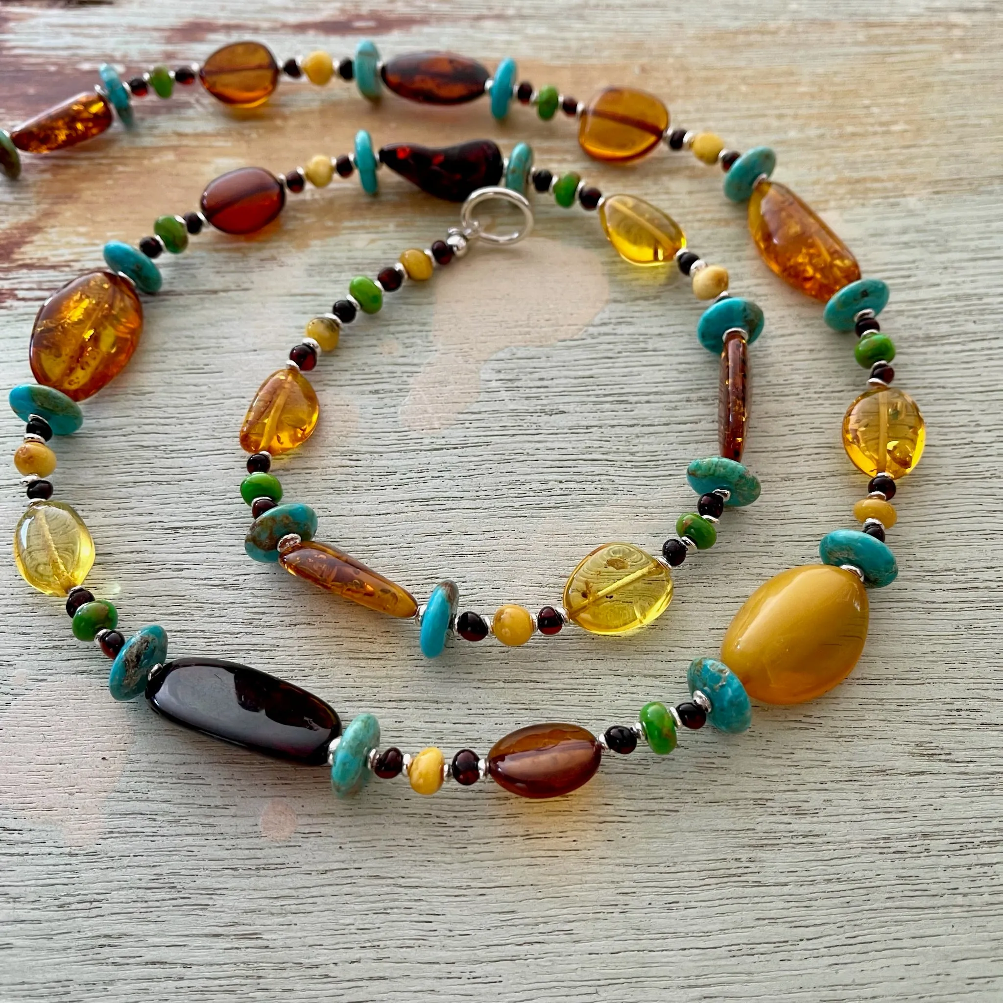 Baltic Amber & Turquoise