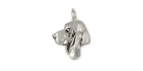 Basset Hound Charm Jewelry Sterling Silver Handmade Dog Charm BAS7-C