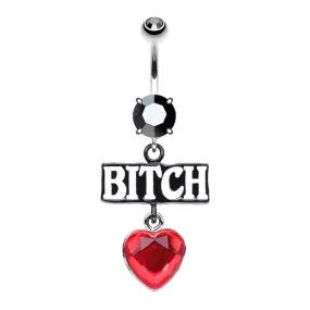 Belly Ring - Bitch Heart