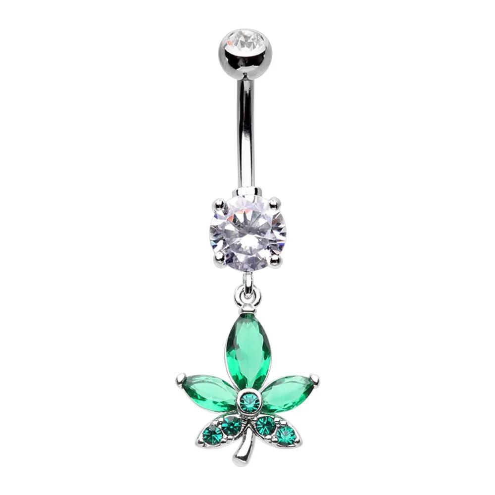 Belly Ring - Cannabis