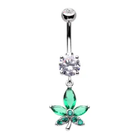 Belly Ring - Cannabis