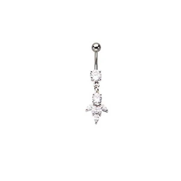 Belly Ring - Cubic Zirconia - Gem Clear