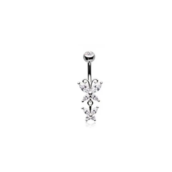 Belly Ring - Double Butterfly