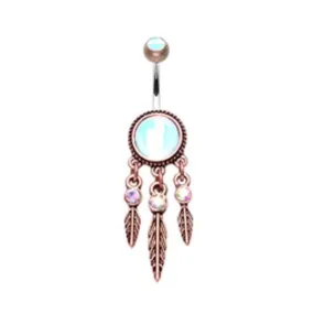 Belly Ring - Dreamcatcher Copper