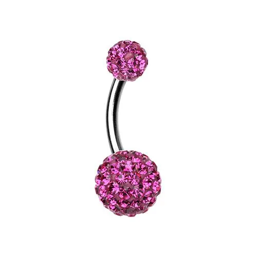 Belly Ring - Tiffany Fushia