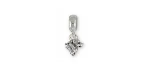 Bernese Mountain Dog Charm Slide Jewelry Sterling Silver Handmade Dog Charm Slide BMD32XH-PNS