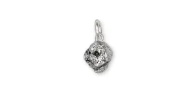 Bichon Frise Charm Jewelry Sterling Silver Handmade Dog Charm BC1-C