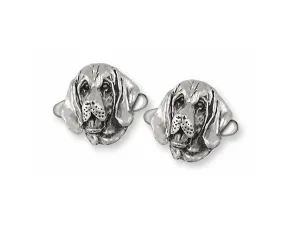 Bloodhound Cufflinks Jewelry Sterling Silver Handmade Dog Cufflinks BHD2-CL