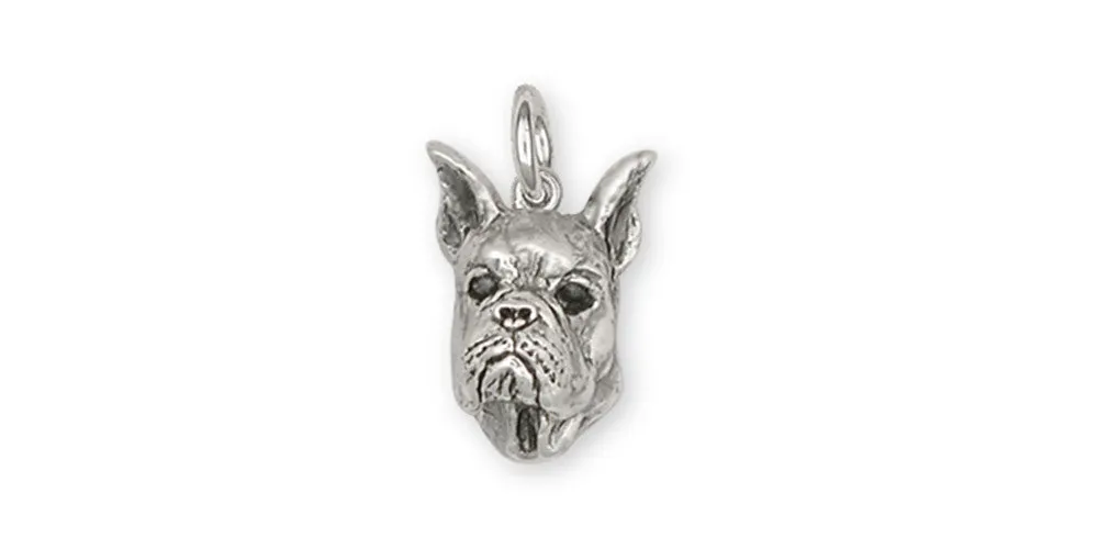 Boxer Charm Jewelry Sterling Silver Handmade Dog Charm BX5-C