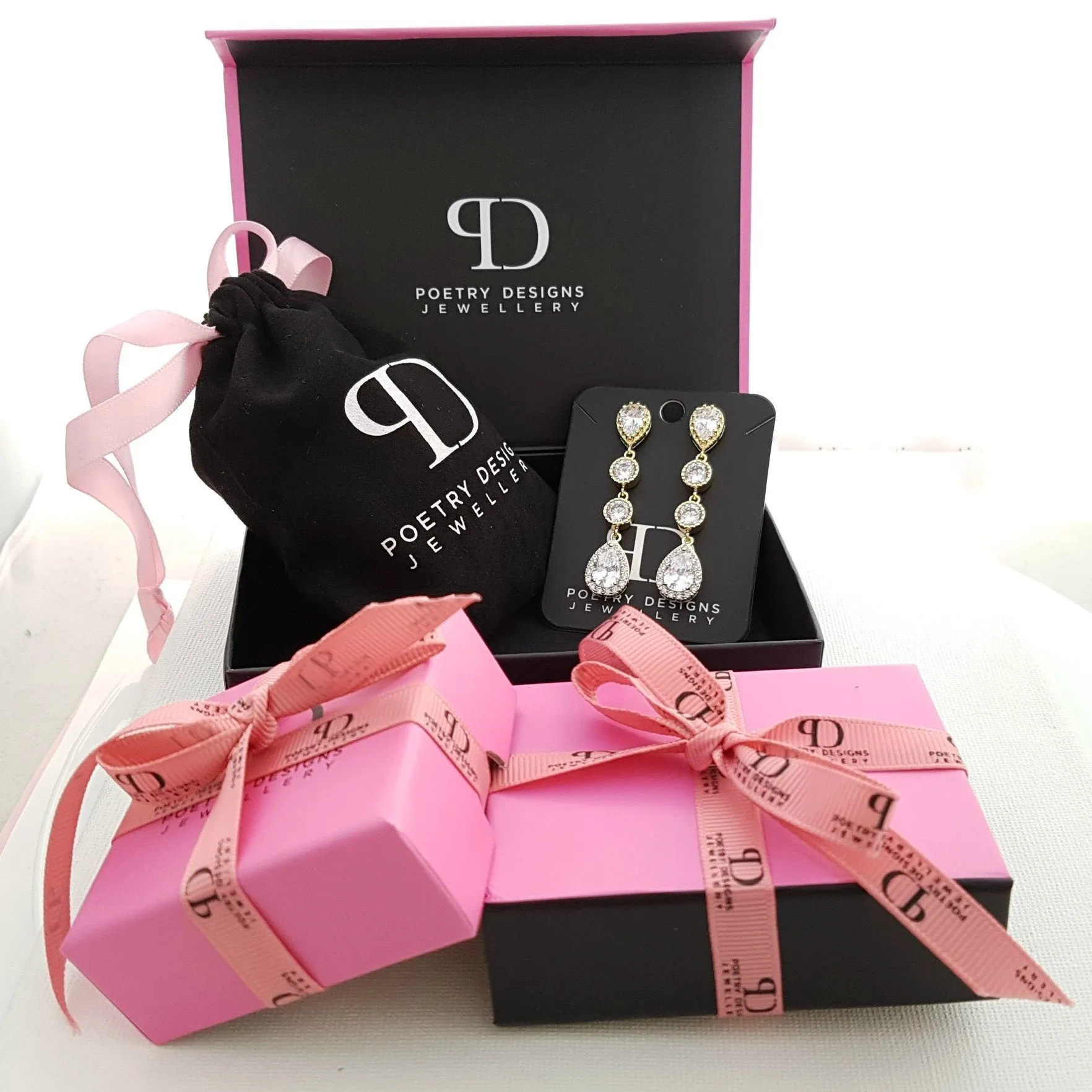 Bridesmaids Jewelry Gift under $50,Pearl Earrings Necklace Set- Ella