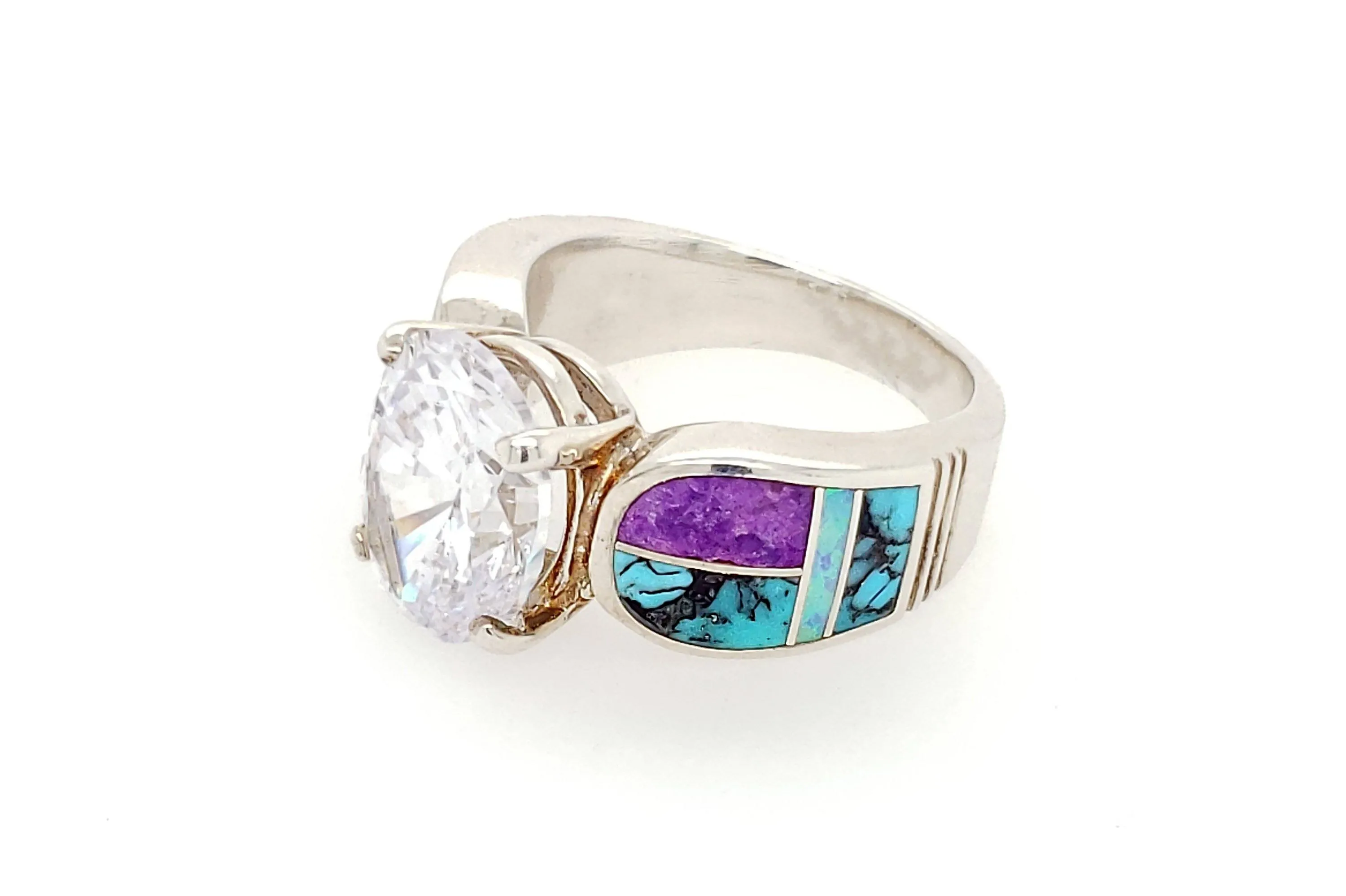 Brilliant David Rosales Shalako CZ Ring