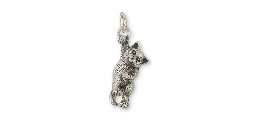 British Shorthair Charm Jewelry Sterling Silver Handmade Cat Charm BRS3-C