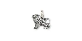 Bulldog Charm Jewelry Sterling Silver Handmade Dog Charm BD27-C