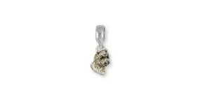 Cairn Terrier Charm Slide Jewelry Sterling Silver Handmade Dog Charm Slide CNWT9-PNS