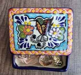 Colibrí  Talavera jewelry box