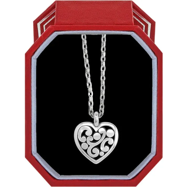 Contempo Heart Petite Necklace in Gift Box by Brighton