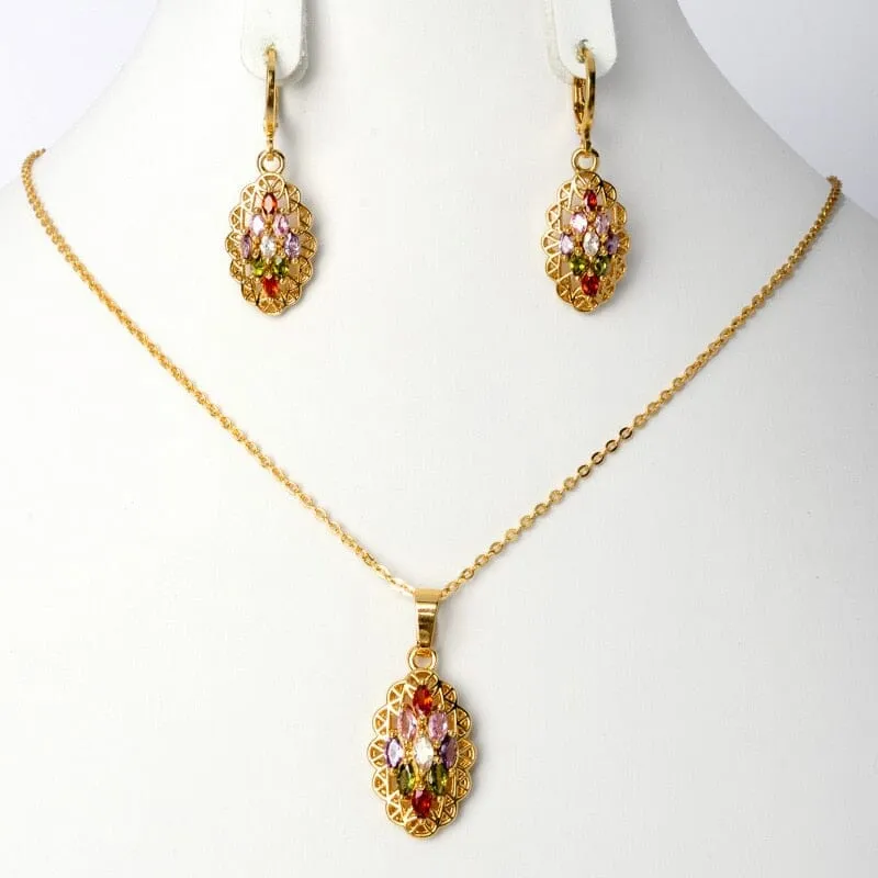 Crystal Zircon Jewelry Set