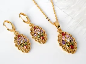 Crystal Zircon Jewelry Set