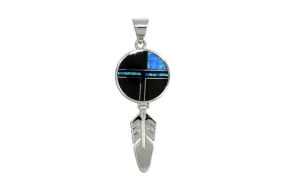 David Rosales God's Eye Feather Pendant