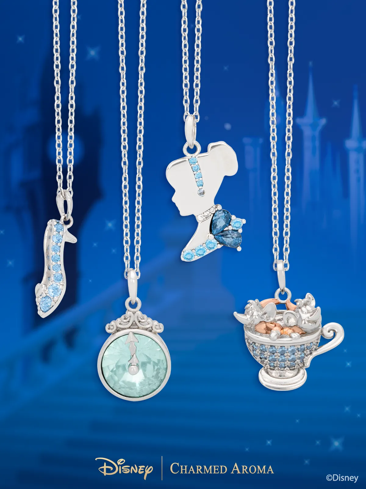 Disney Cinderella Mice Candle   Jewelry Tray - Necklace Collection