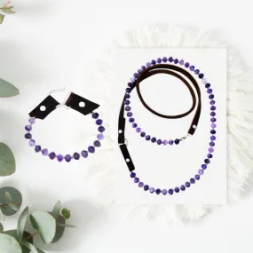 Eliminate Drama: Amethyst Jewelry Set