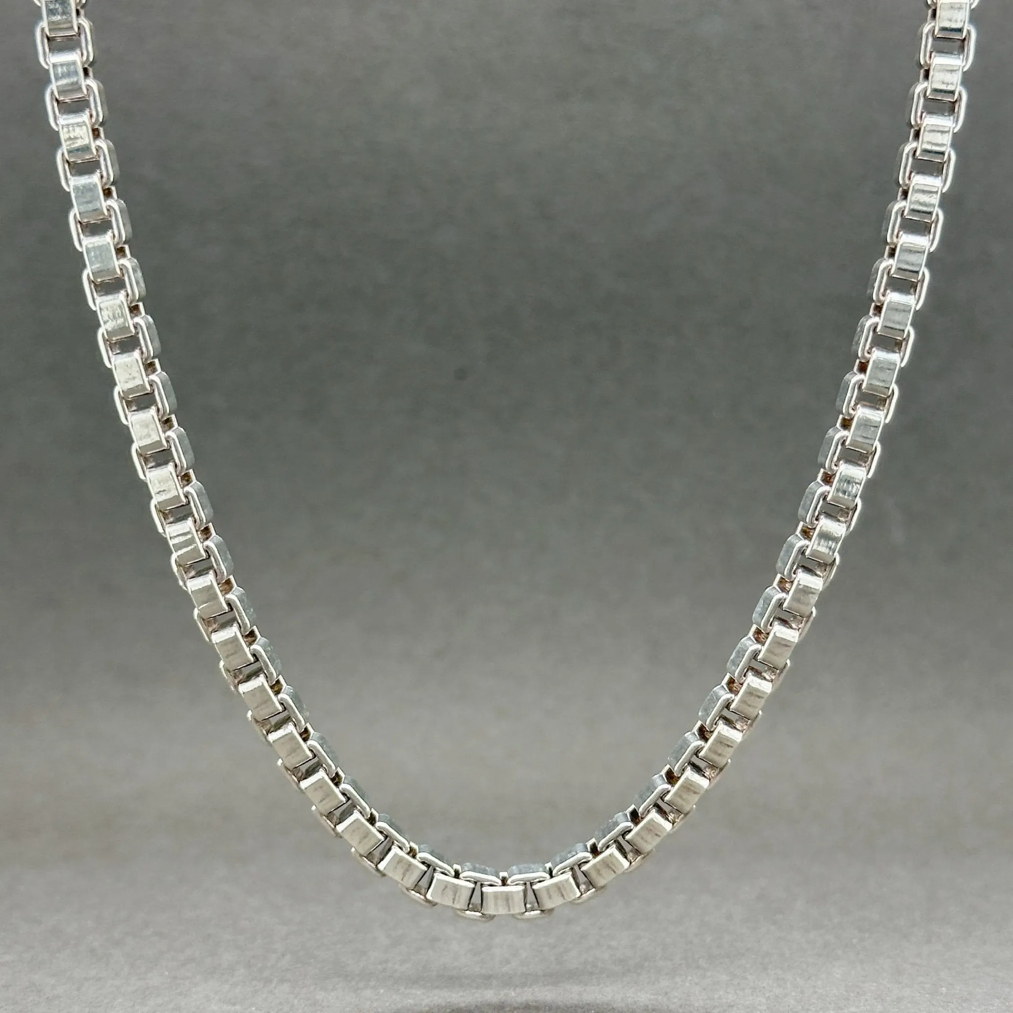 Estate Tiffany & Co. SS 4mm Venetian 18” Chain