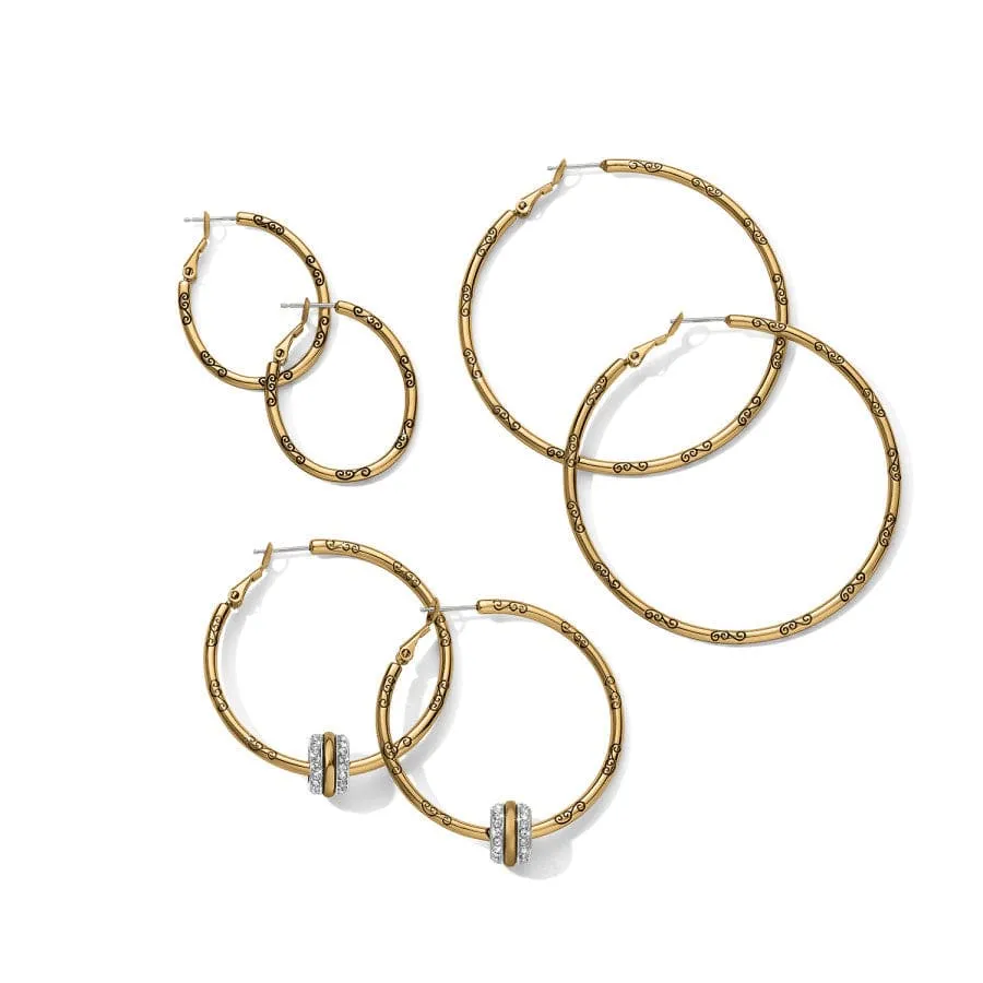 Grande Hoop Charm Earrings