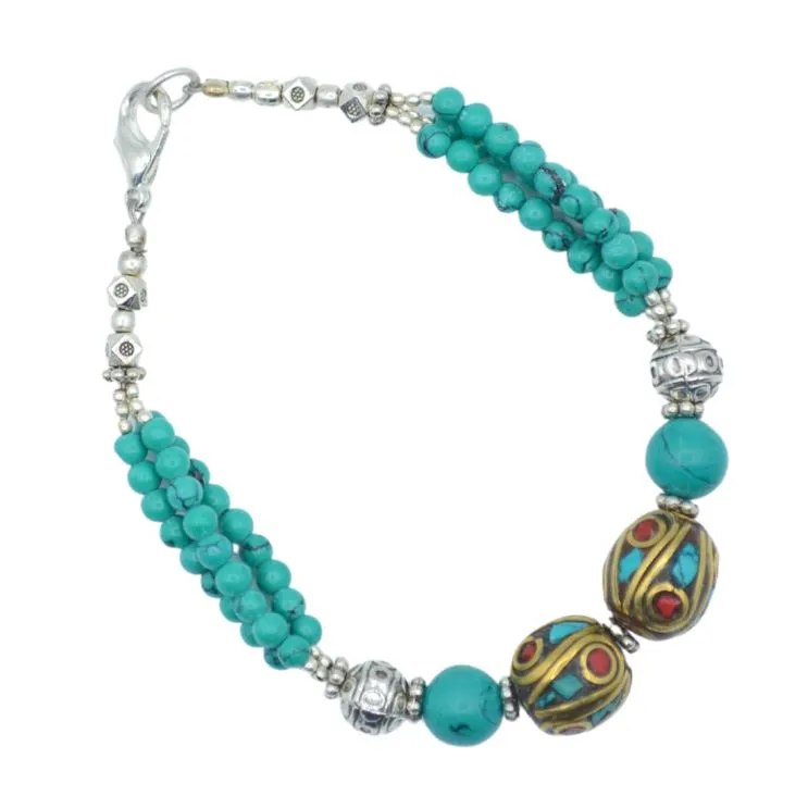 Kailash Turquoise Tibetan Bracelet