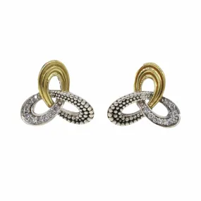 Lagos Pirouette Diamond Two-tone Earrings