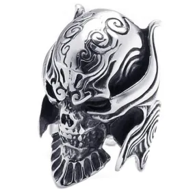 Large Biker Men Gothic Casted Skull Stainless Steel Ring