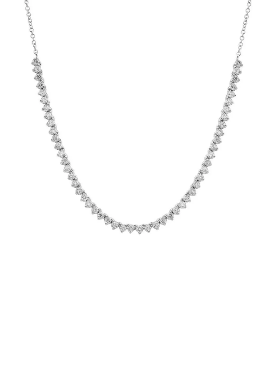 LeMel Diamond Tennis Chain Necklace 14K