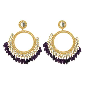 Mehfil Earrings - Amethyst