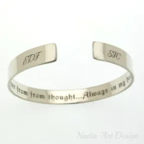 Memory jewelry - Initials bracelet