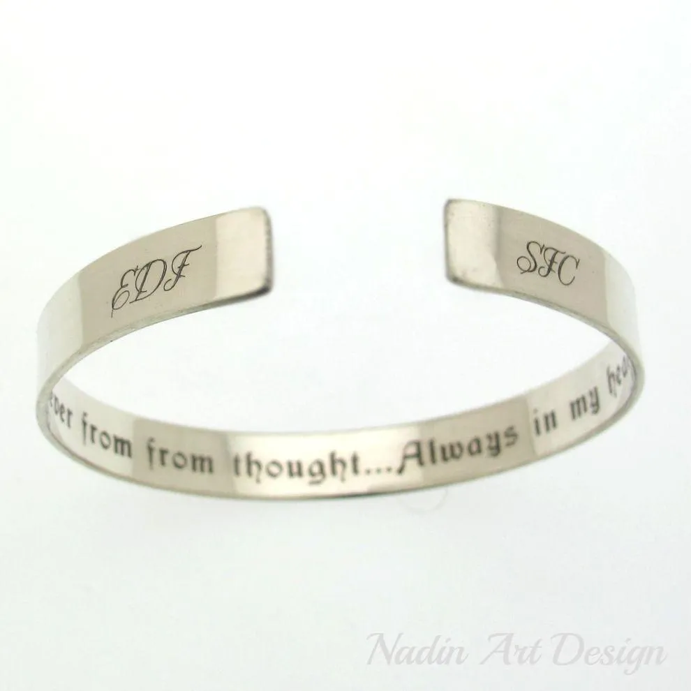 Memory jewelry - Initials bracelet