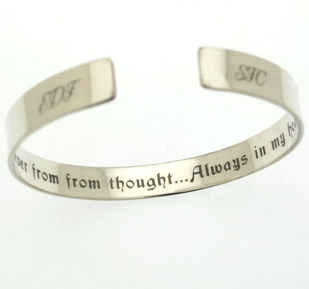 Memory jewelry - Initials bracelet