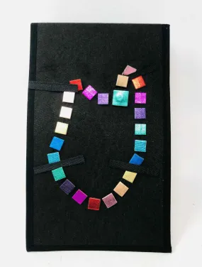 Multi-Color Square Jewelry Necklace