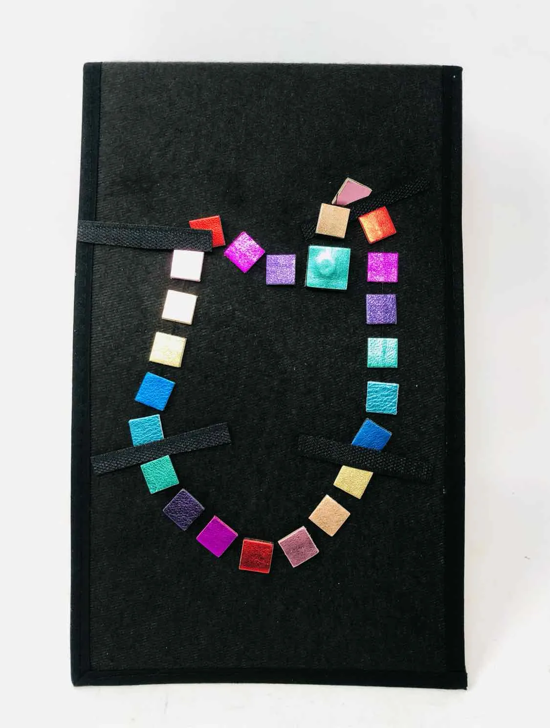 Multi-Color Square Jewelry Necklace