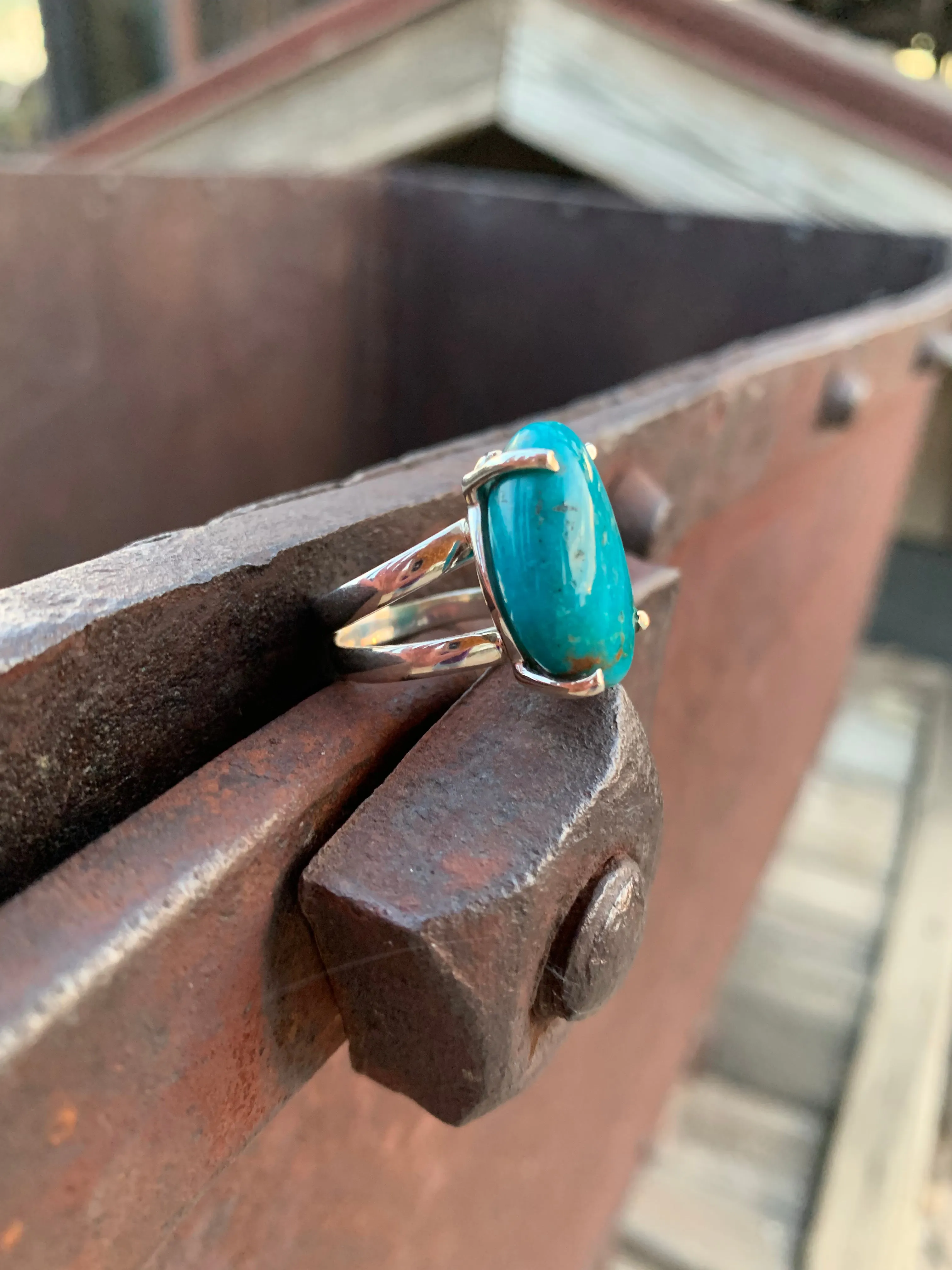 Nugget of Turquoise ring size 7